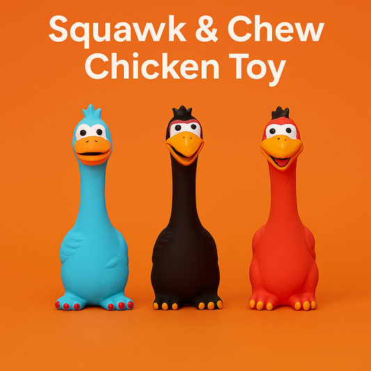 Squawk & Chew Chicken Toy